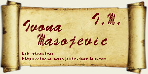 Ivona Mašojević vizit kartica